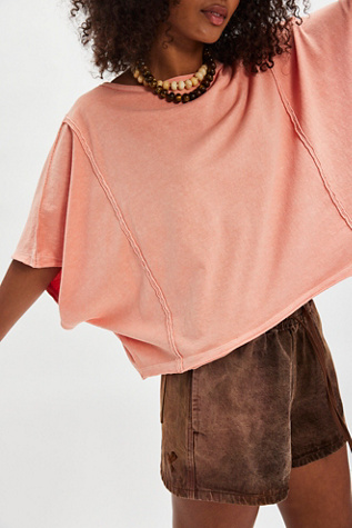 We The Free Next Level Tee at Free People in Orange, Size: L