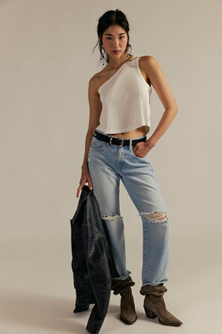 We The Free Sunny One-Shoulder Tank Top by Free People in White, Size: M