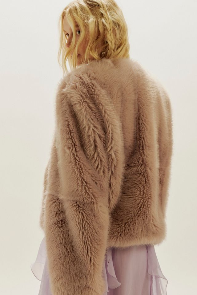 Stand Studio Halle Faux Fur Jacket #1