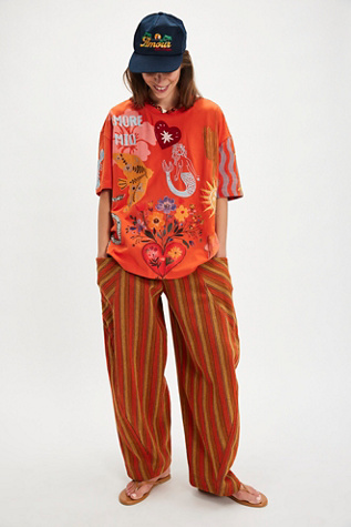 T-shirt Amore Mio Denim and Bone en Orange, pour femme chez Free People