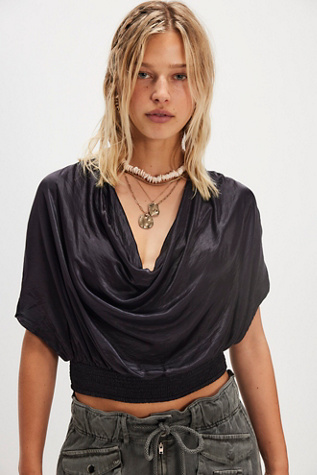 Haut Cape à Col Roulé par Free People en Black, pour femme taille: XL