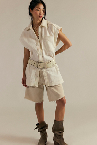 We The Free Buddy Muscle Shirt at Free People in White, Size: L