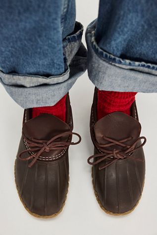 L.L.Bean Boots, Leather Rubber Moccs