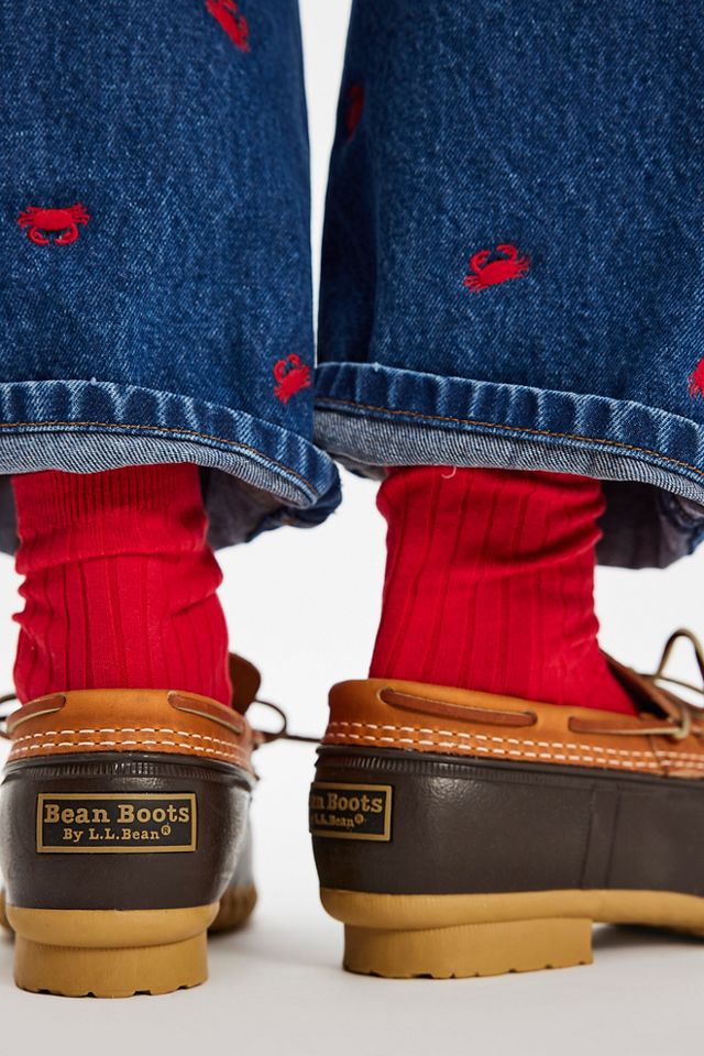 L.L.Bean Boots, Leather Rubber Mocs #4