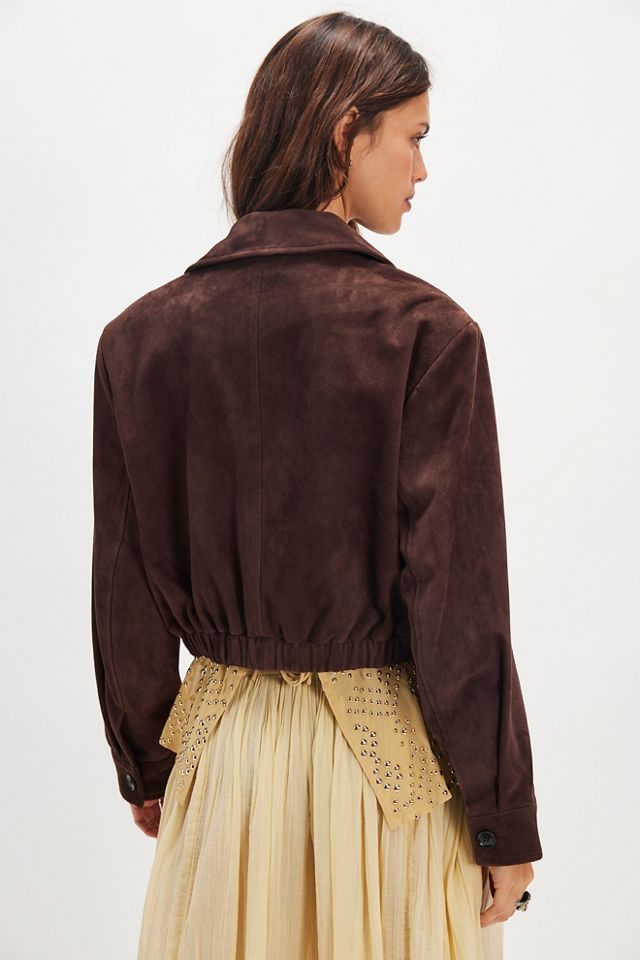 AGOLDE Nahla Suede Jacket #1