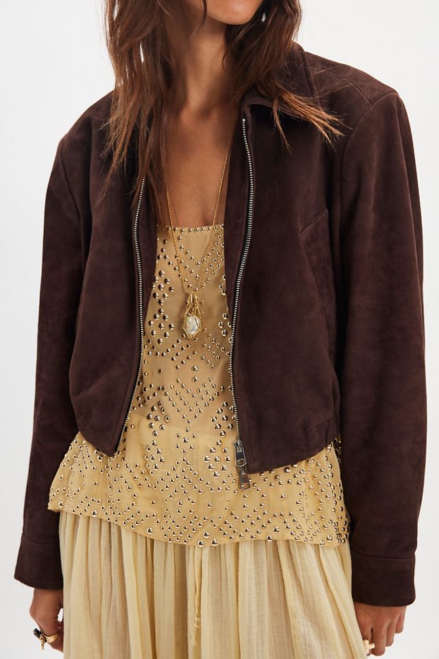 AGOLDE Nahla Suede Jacket #3