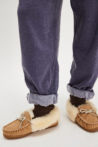 L. L.Bean Wicked Good Moccasins at Free People in Natural, Size: US 9