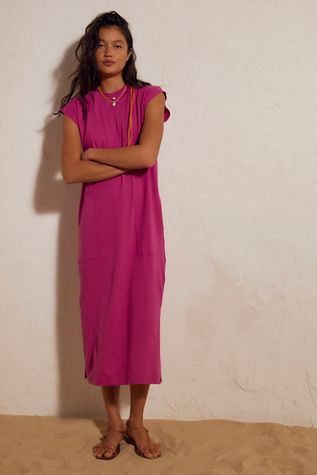 chinese dress ladies Free People Free-est All Day Long Midi T-Shirt Dress
