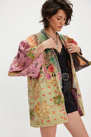 Magnolia Pearl Crop Dashi Kimono