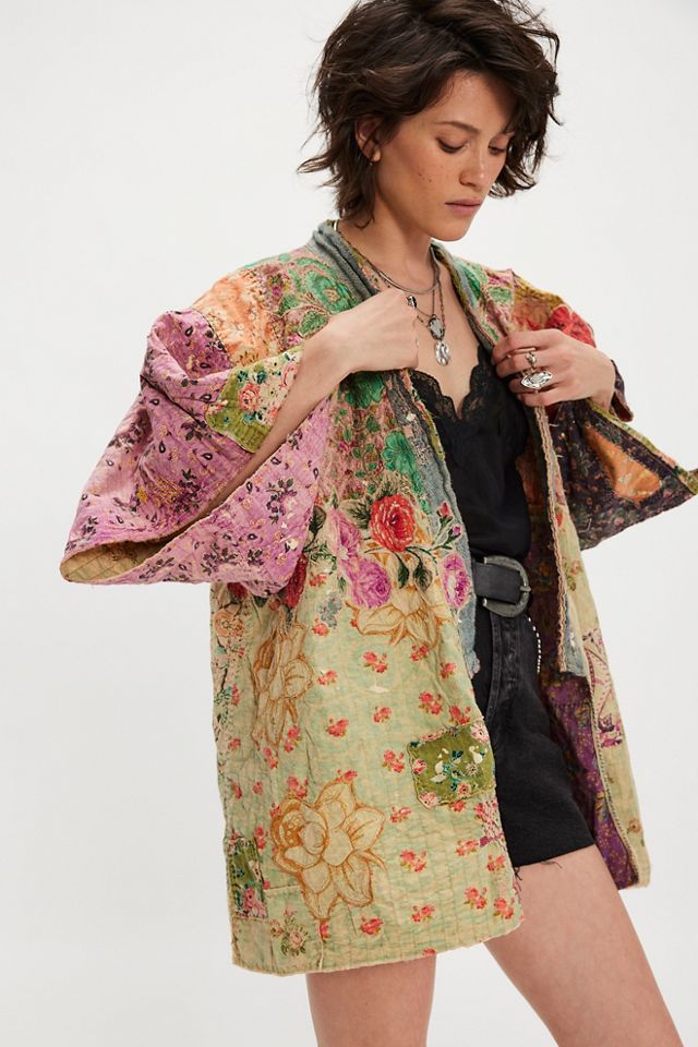 Magnolia Pearl Crop Dashi Kimono #2