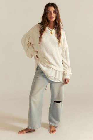 We The Free Maddie Long Sleeve at Free People in White, Size: XS