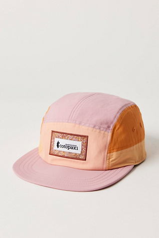 Cotopaxi Altitude Tech 5-Panel Hat at Free People, Apricot Rose