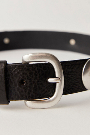 Женский ремень Free People Rhea Leather Belt, цвет: Чёрный — фото 6