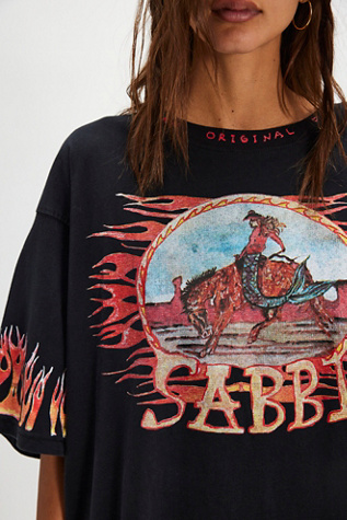 Sabbi Flame Tee at Free People in Black, Size: XL