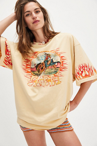 Sabbi Flame Tee at Free People in Tan, Size: L