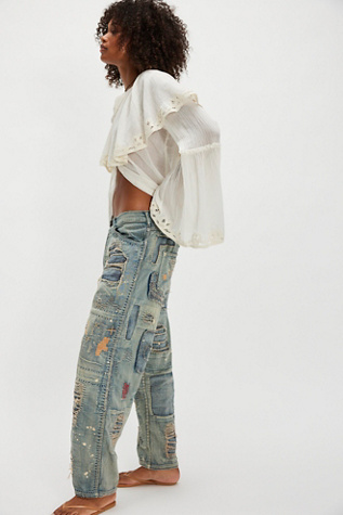 Magnolia Pearl Porter Jeans at Free People in Blue