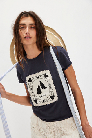 T-shirt Horoscope Crochet Tricia Fix par Free People en Gémeaux, pour femme