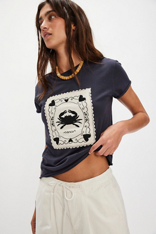 Tricia Fix Crochet Horoscope Tee by Free People, Size: M