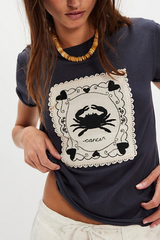 Tricia Fix Crochet Horoscope Tee by Free People, Size: M