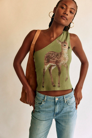 Débardeur asymétrique Forest Fawn par Sunday Market, pour femme taille: L chez Free People