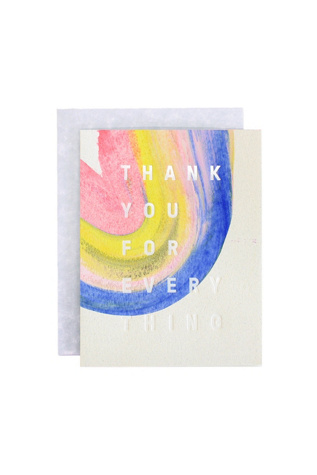 Moglea Rainbow Thank You Card at Free People