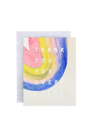 Moglea Rainbow Thank You Card