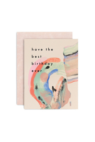 Moglea Candy Birthday Card