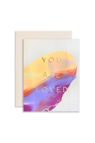 Moglea Beam Love Card at Free People in Purple