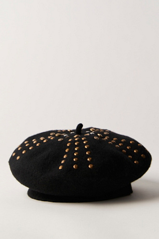 Festival Beret at Free People in Black