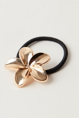 Chouchou Flora Pony par Free People en Gold Hibiscus, pour femme