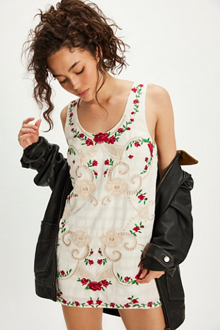 Valeria Mini Dress by Free People in White, Size: S