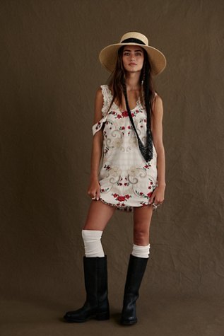 Robe Mini Valeria par Free People en Tea Combo, pour femme taille: S