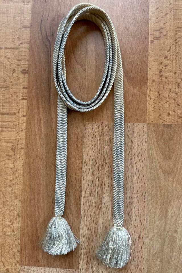 Sky Blue and White Woven Braided Belt Selected by Picky Jane #1