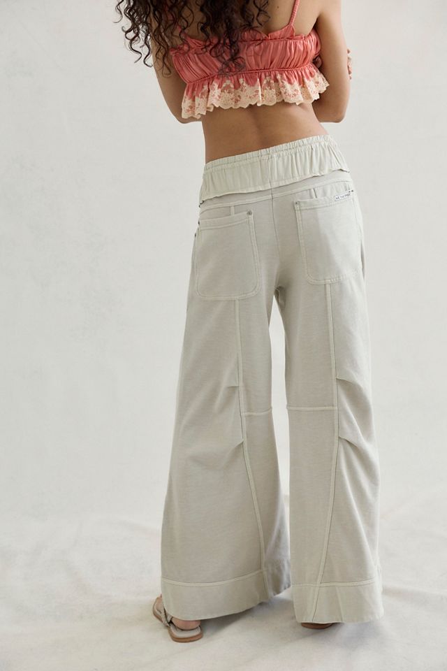 We The Free Sky Riser Knit Wide-Leg Pull-On Pants #1