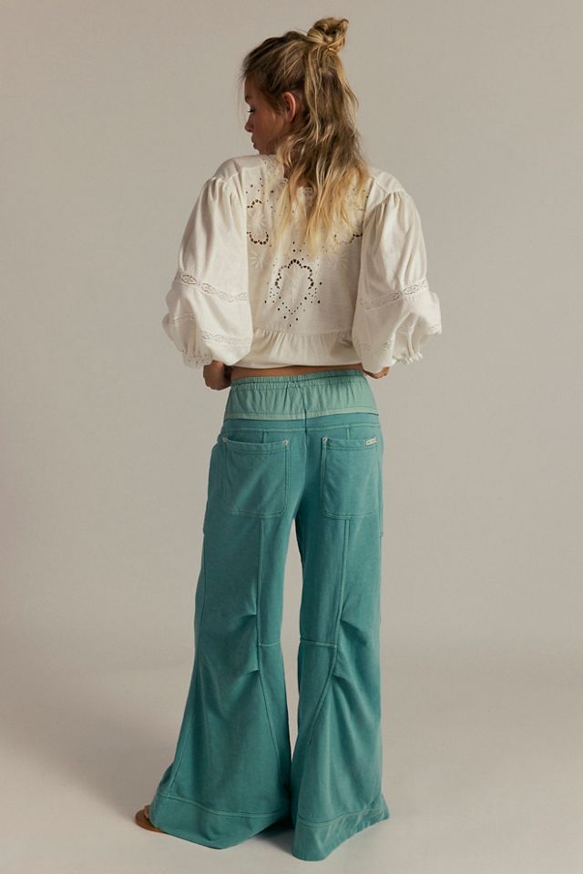 We The Free Sky Riser Knit Wide-Leg Pants #1