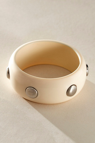 September Fields Studded Bangle by Free People in White