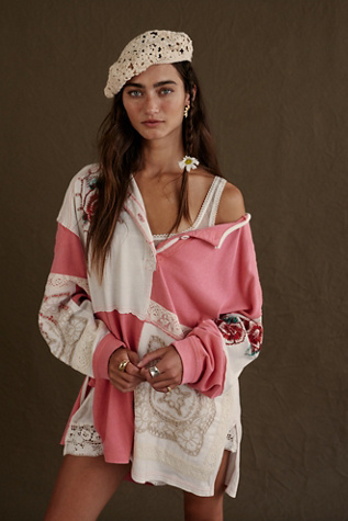We The Free Polo Attic Craft en Tea Rose Combo, pour femme chez Free People