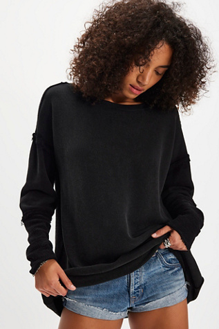 Midnight Drift Pullover by Free People in Black, Size: S