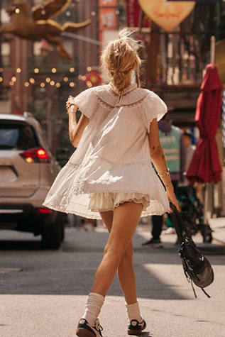 Женское платье Free People Clarise Mini, цвет: Слоновая кость — фото 6