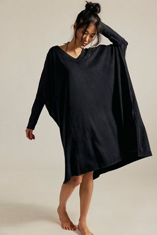 Free People We The Free Graphic Camden in Blue sz L NWT $98R