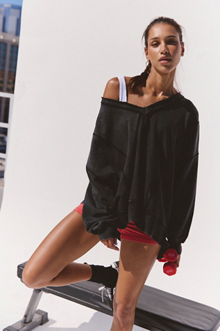 Flow And Groove Pullover by FP Movement at Free People, Black, XL