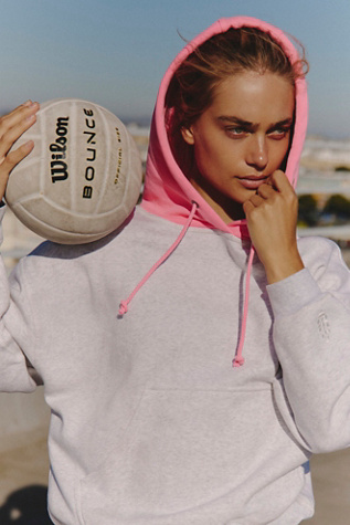 Final Call Colorblock Hoodie by FP Movement at Free People, White Heather, M