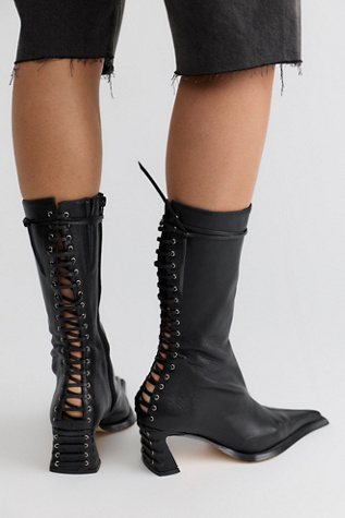 Miista Shelley Back Lace Boots