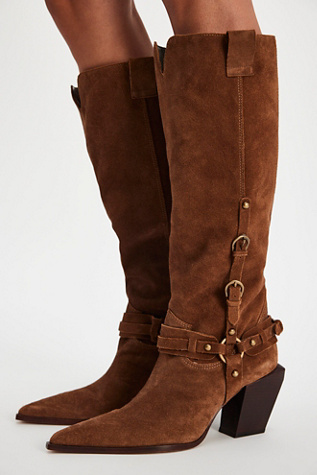 Maine Buckle Heeled Boots