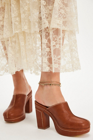 Krissy Platform Mules by Coconuts by Matisse at Free People in Brown, Size: US 7