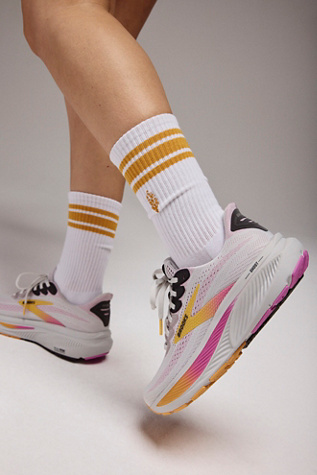 Brooks Ghost 17 Trainers Shoe at Free People in Oyster/Apricot/Pink, Size: US 8.5