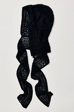 Eira Crochet Balabonnet by Free People in Blue