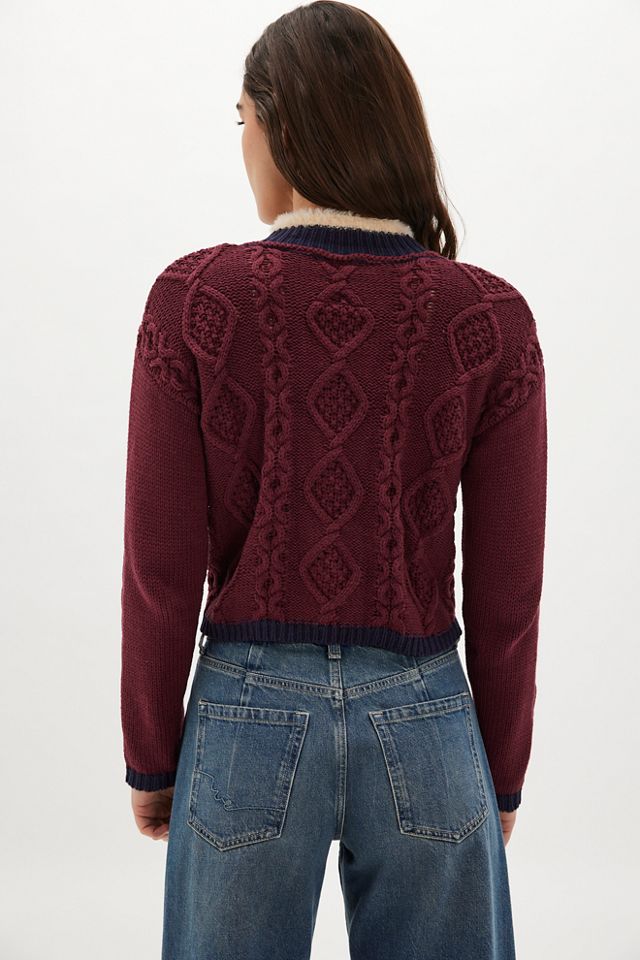 Cardigan en tricot torsadé Oxfo MUTMA #1
