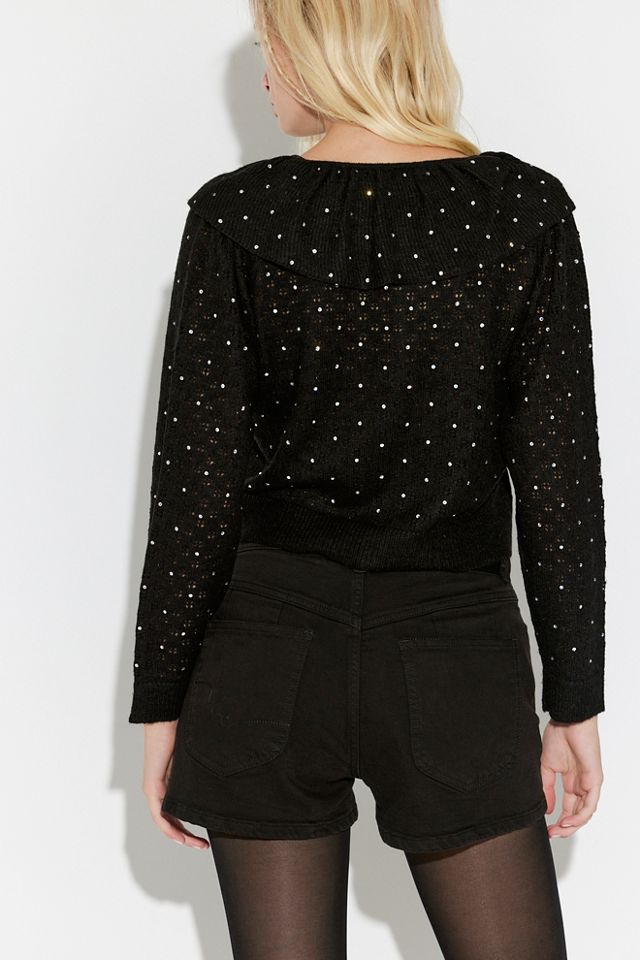 Rixo Jelena Cardigan en maille ornée #1