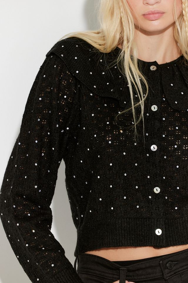 Rixo Jelena Cardigan en maille ornée #2